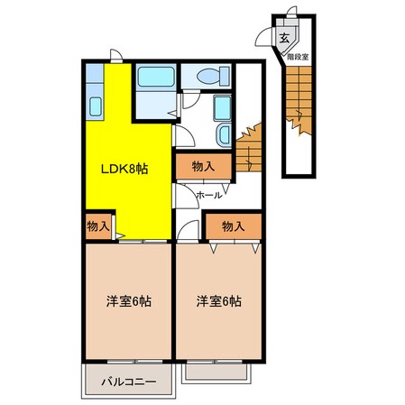 クレストールＫｎの物件間取画像